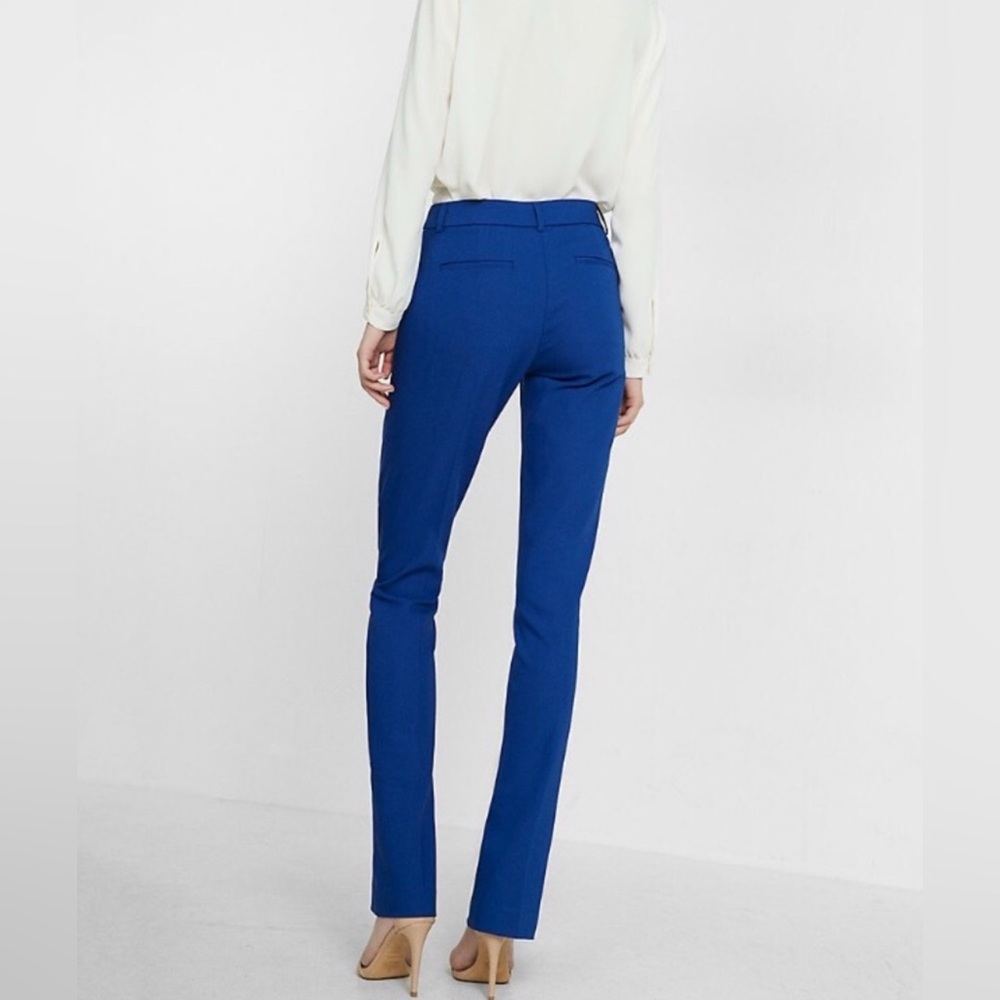 Express Barely Boot Pants in Royal Blue - Picture 2 of 8